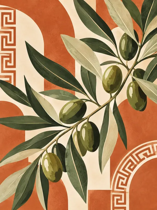 Mediterranean Minimalist Fusion Wall Art
