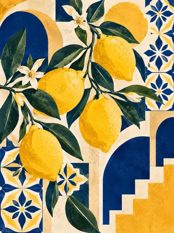 Mediterranean Minimalist Fusion Wall Art