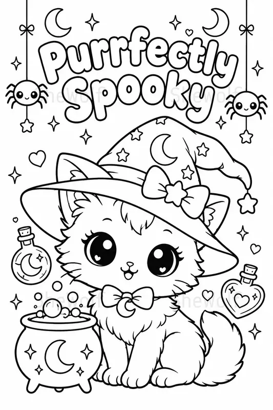 Halloween Coloring With Spooky Quotes