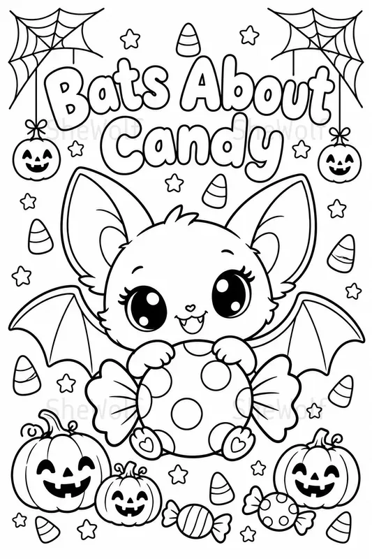 Halloween Coloring With Spooky Quotes