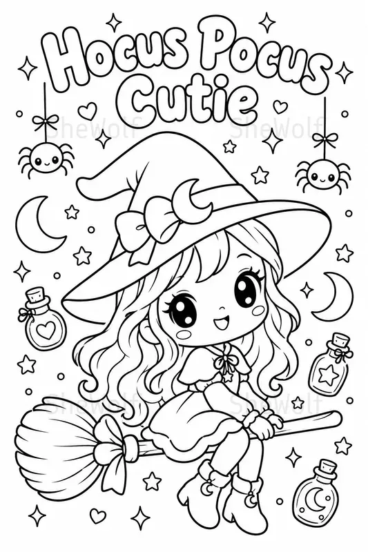 Halloween Coloring With Spooky Quotes