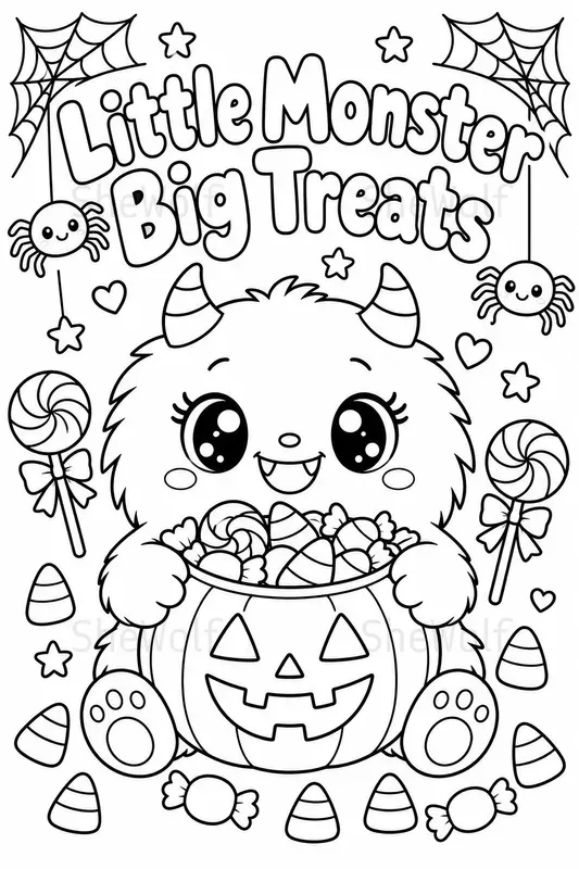 Halloween Coloring With Spooky Quotes