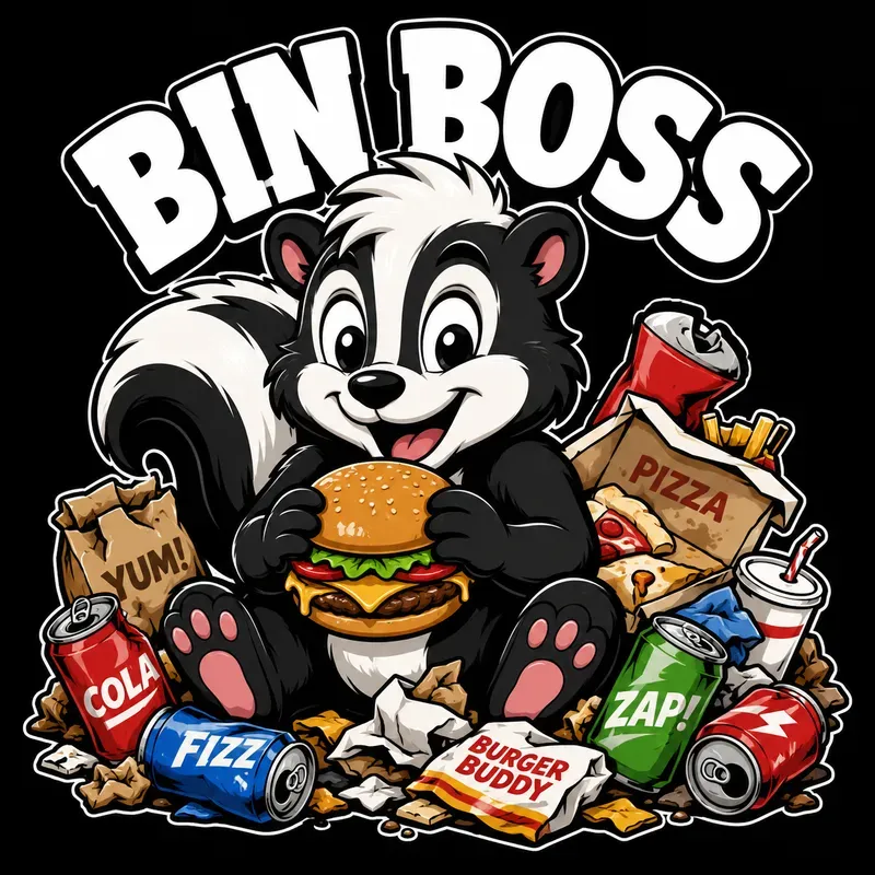 Cute Trash Animal Mascot Tshirts