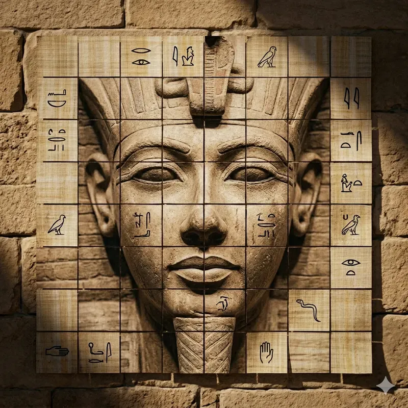 Fragmented Mosaic Cinematic Portraits