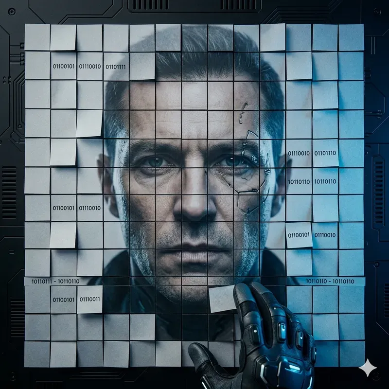 Fragmented Mosaic Cinematic Portraits