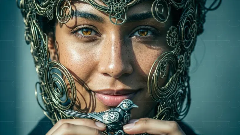 Fantasy Natural Headpiece Portraits