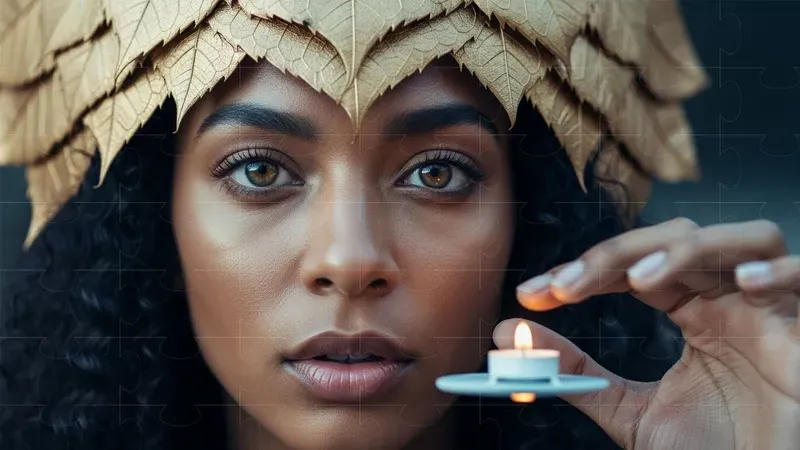 Fantasy Natural Headpiece Portraits