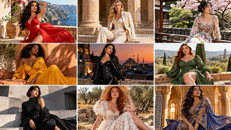 9model Fashion Editorial Grids