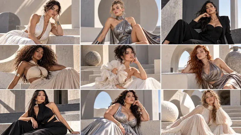 9model Fashion Editorial Grids