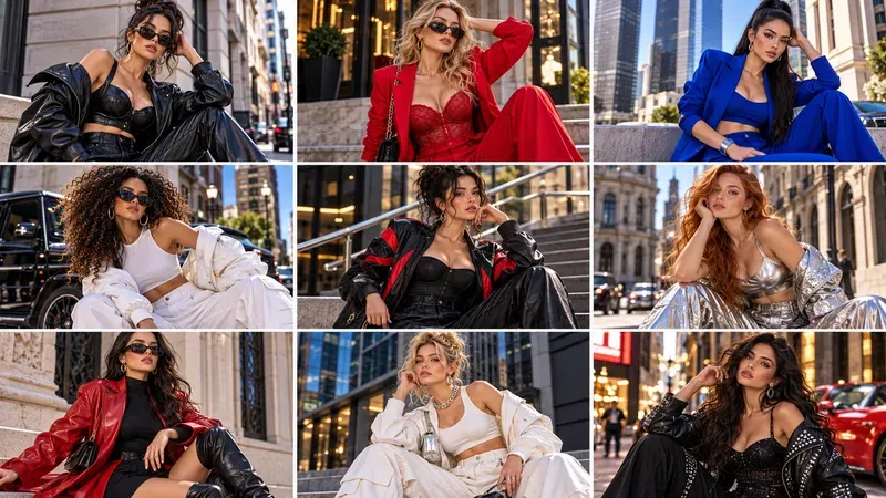 9model Fashion Editorial Grids