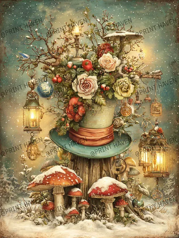 Christmas Alice Wonderland Journal Kits