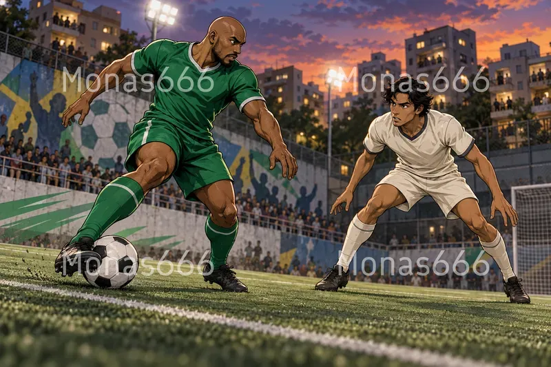 Sports Rivalry Character Art