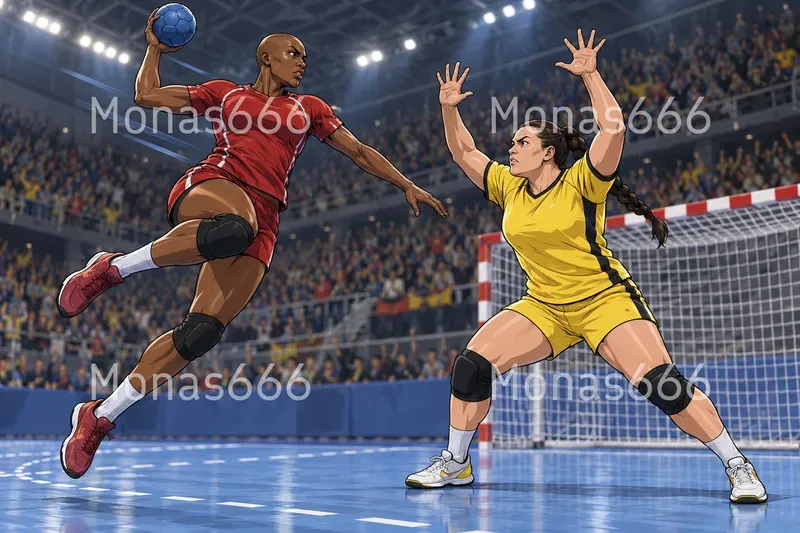 Sports Rivalry Character Art