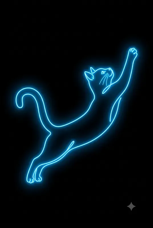 Neon Continuous Line Art