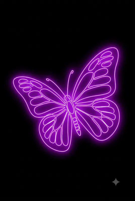 Neon Continuous Line Art