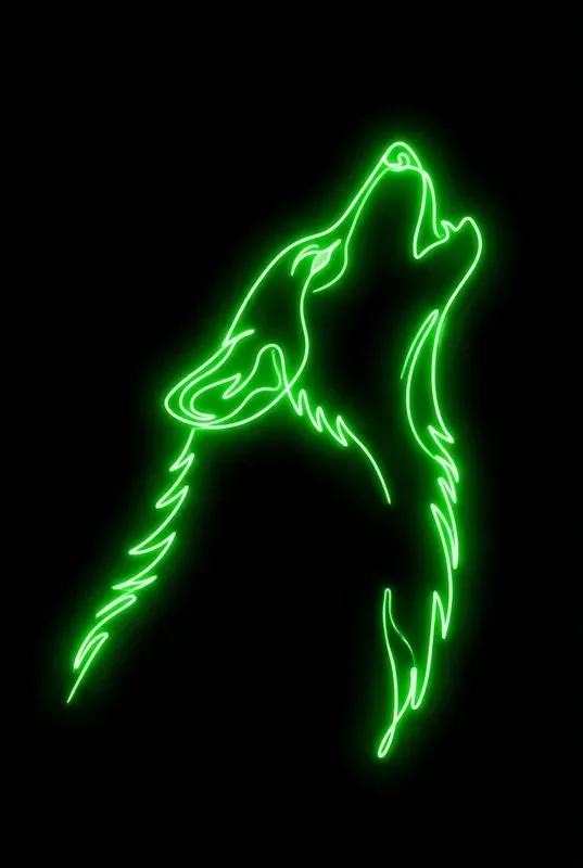 Neon Continuous Line Art