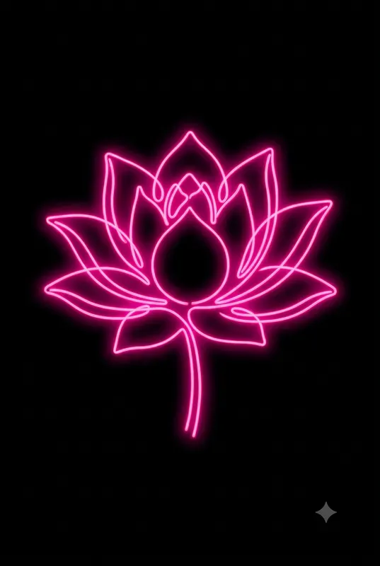 Neon Continuous Line Art