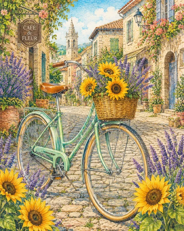 Bespoke Colored Pencil Card Graphics