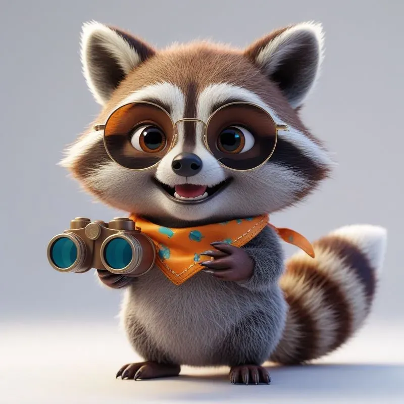 3D Cute Animals Little Travelers
