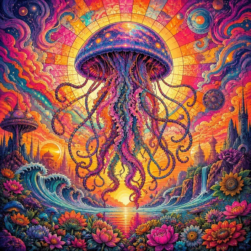 Psychedelic Pop Character Art