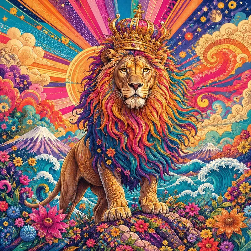 Psychedelic Pop Character Art