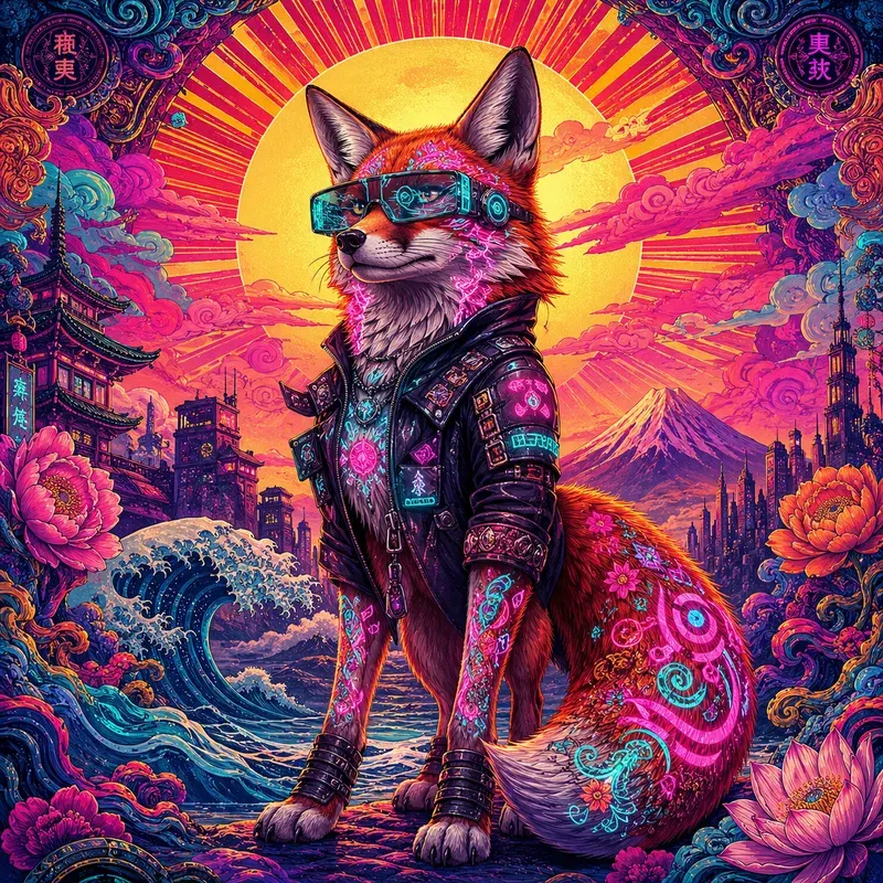 Psychedelic Pop Character Art