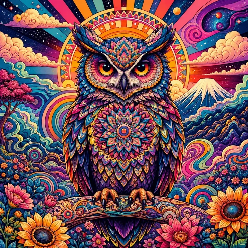 Psychedelic Pop Character Art