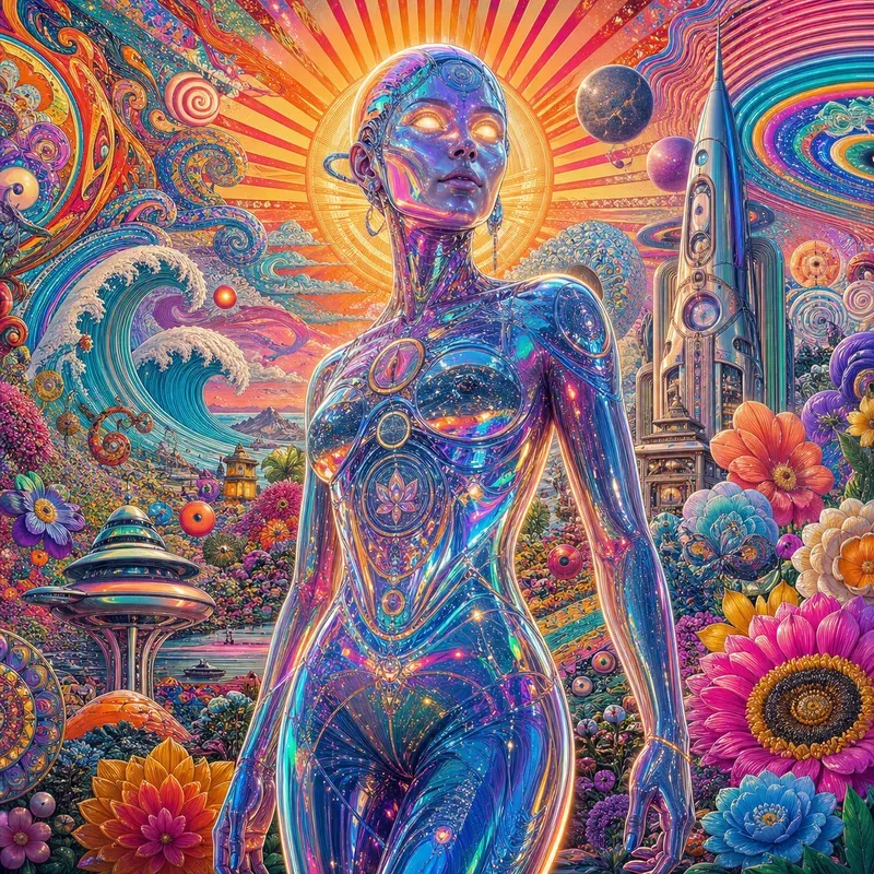 Psychedelic Pop Character Art
