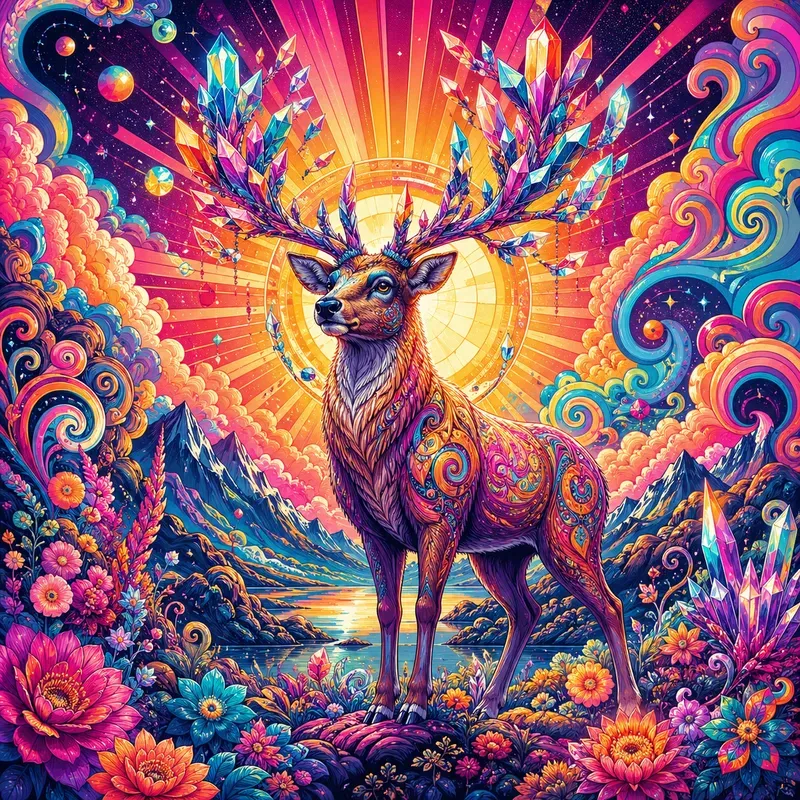 Psychedelic Pop Character Art