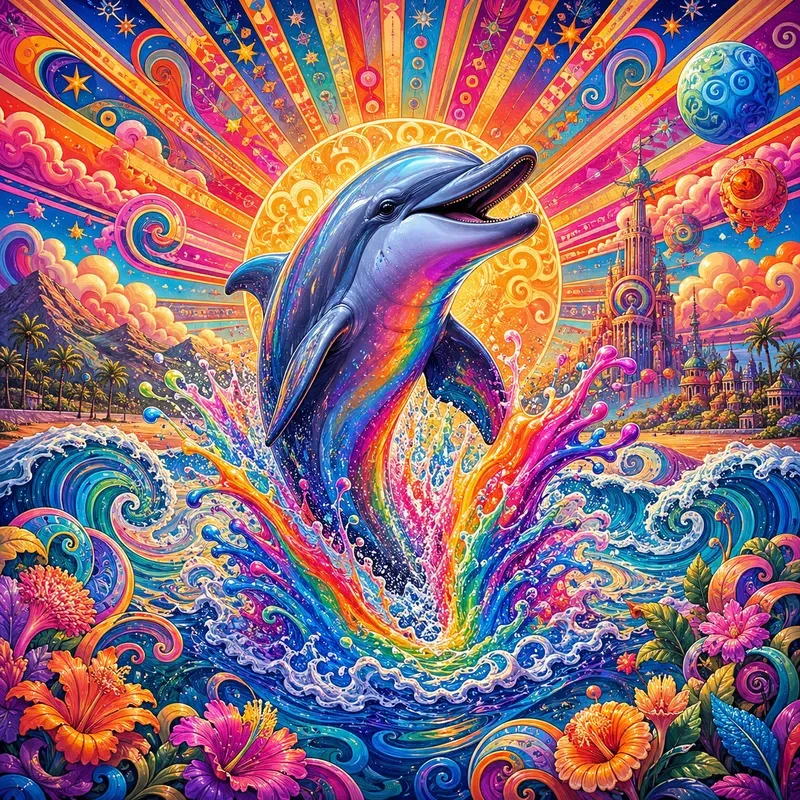 Psychedelic Pop Character Art