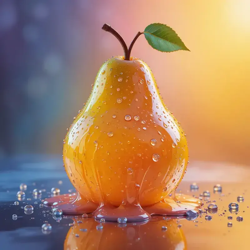 Translucent Mangoes With Glossy Reflections