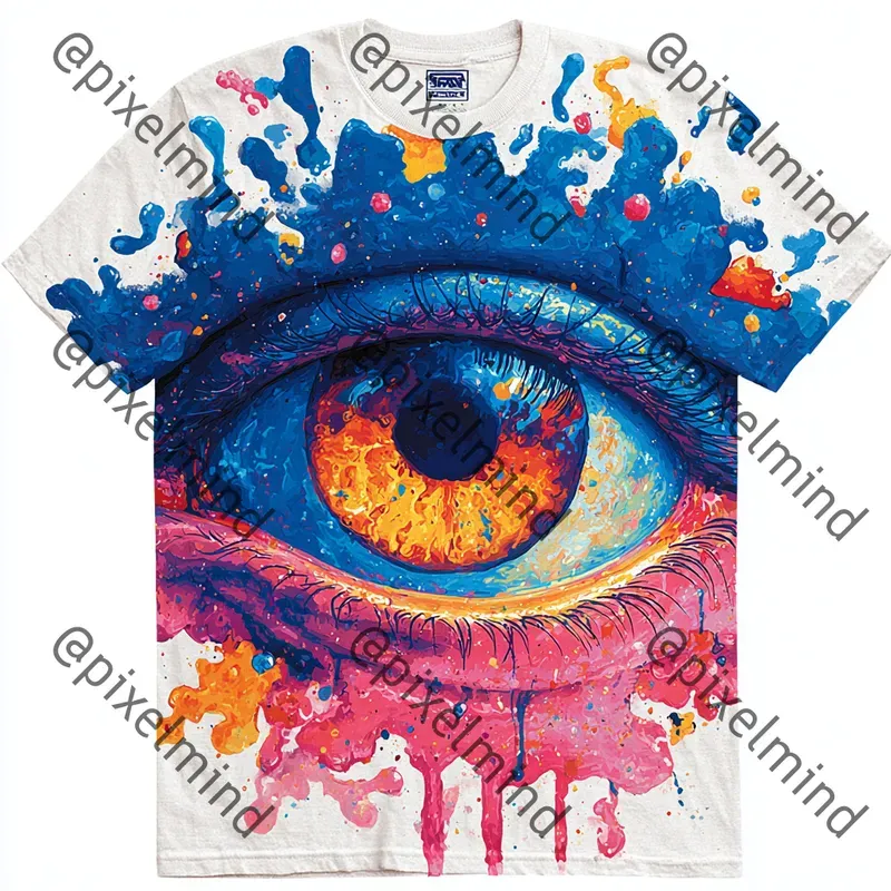 Acid Wash Psychedelic Tshirt Art Packs