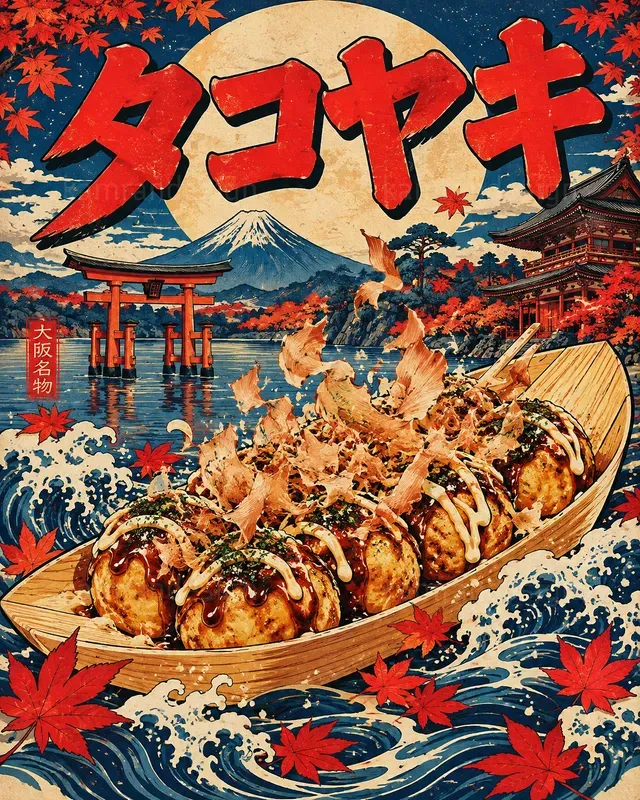 Ukiyoe Japanese Food Art Posters