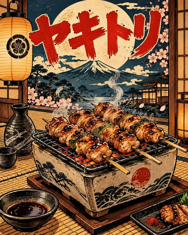 Ukiyoe Japanese Food Art Posters
