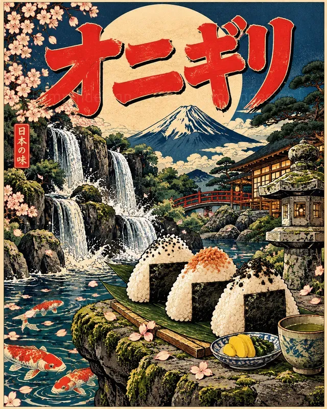 Ukiyoe Japanese Food Art Posters