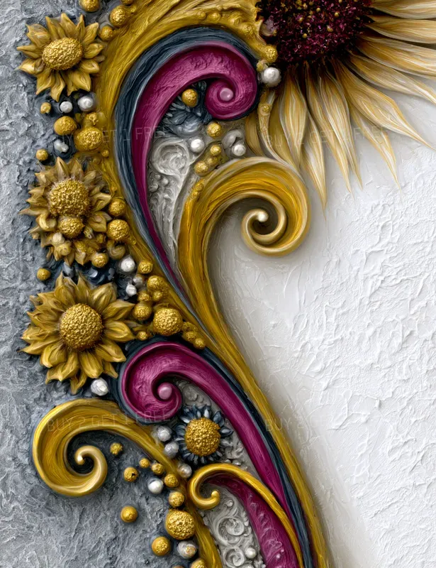Textured Floral Fantasies