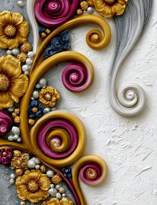 Textured Floral Fantasies