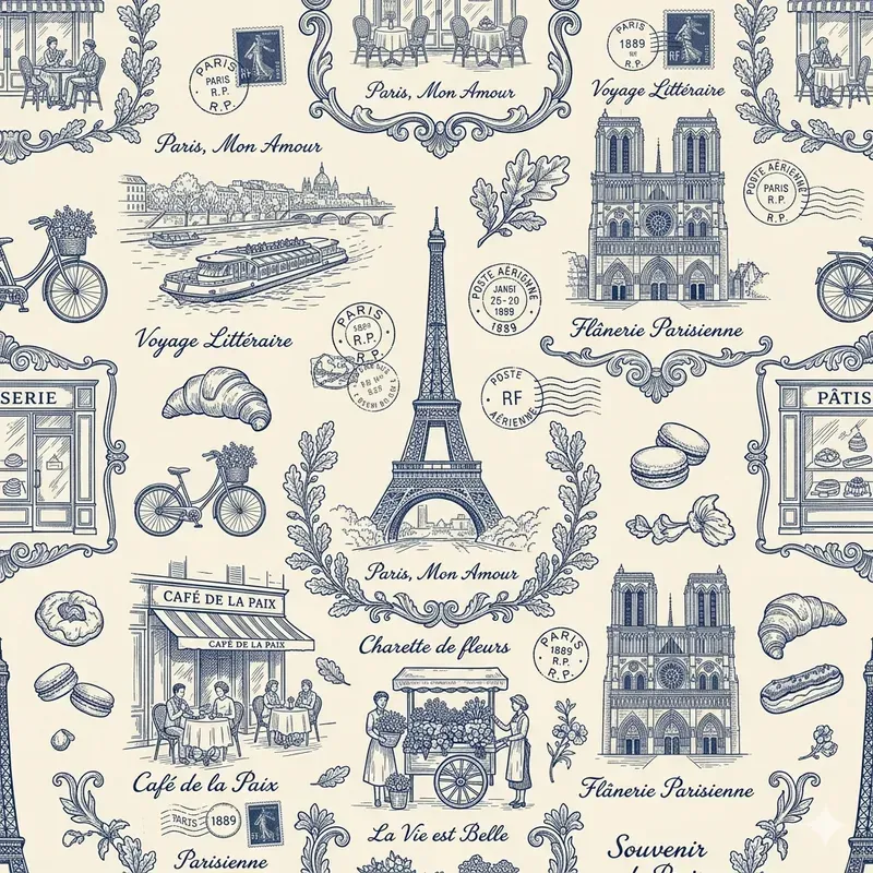 Vintage Toile Pattern Packs