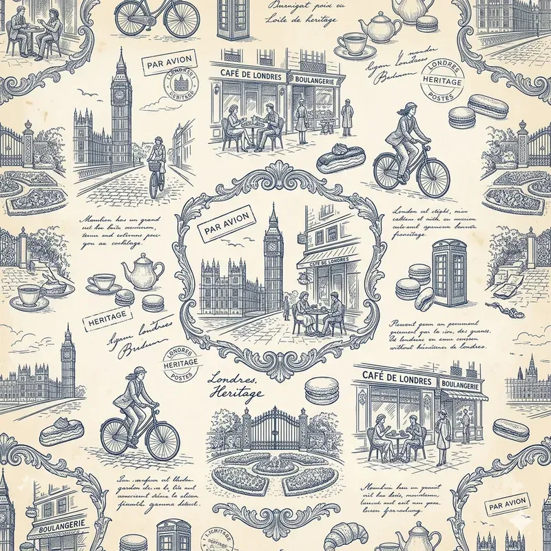 Vintage Toile Pattern Packs