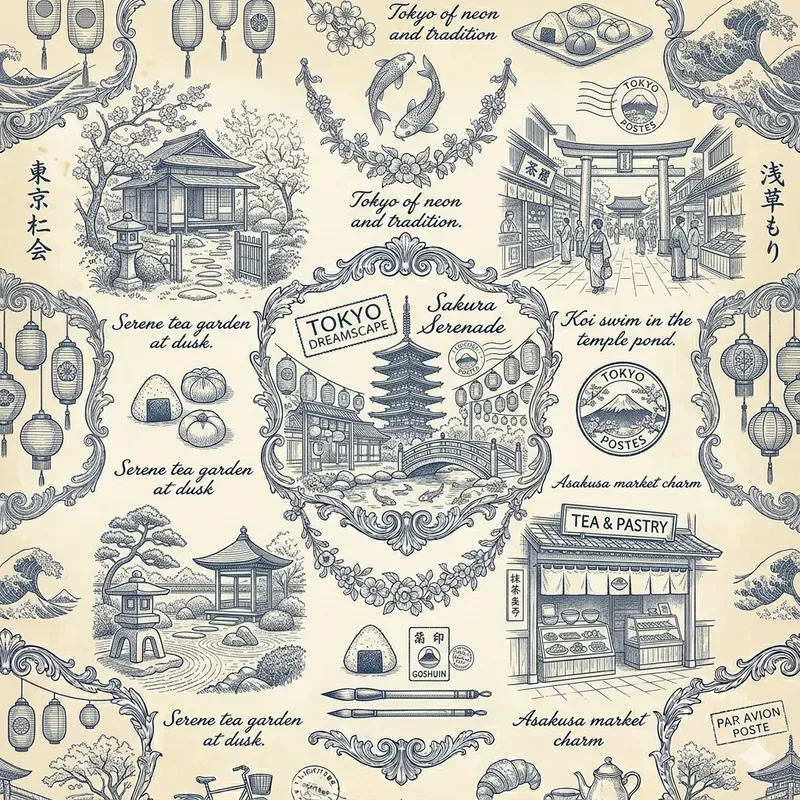 Vintage Toile Pattern Packs
