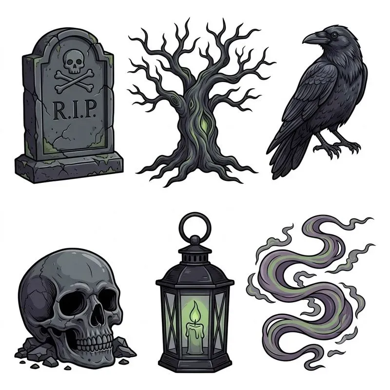 Halloween Clipart Sets Spooky Studios