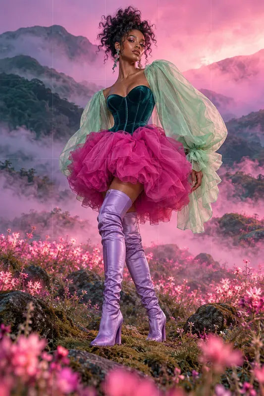 Dreamcore Neon Nature Fashion