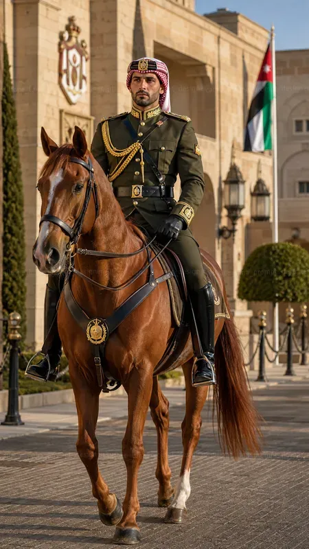 Beautiful Mounted Royal Guards