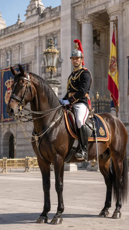 Beautiful Mounted Royal Guards