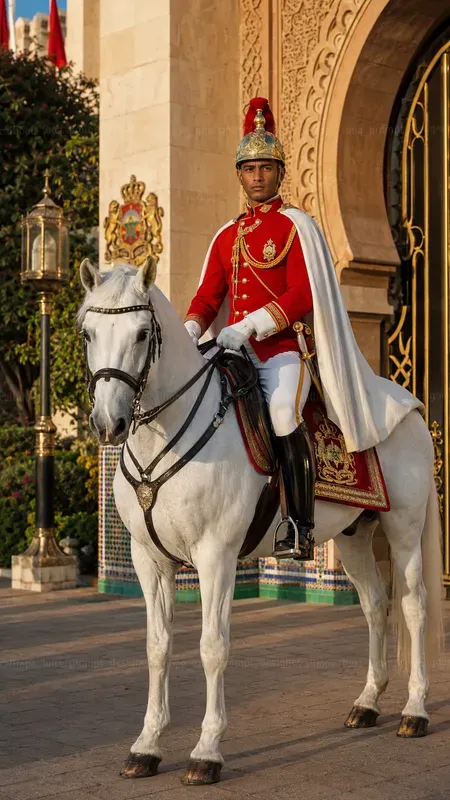 Beautiful Mounted Royal Guards