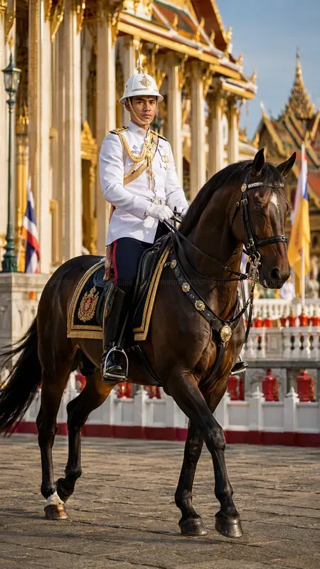 Beautiful Mounted Royal Guards