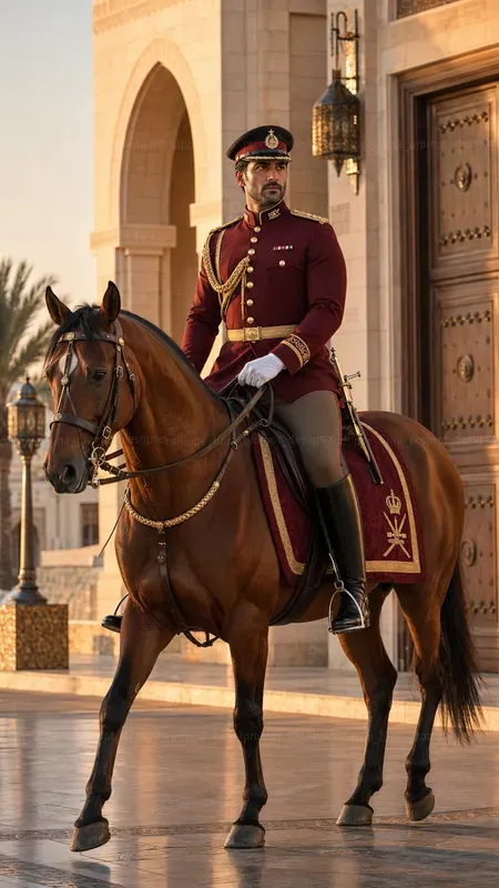 Beautiful Mounted Royal Guards