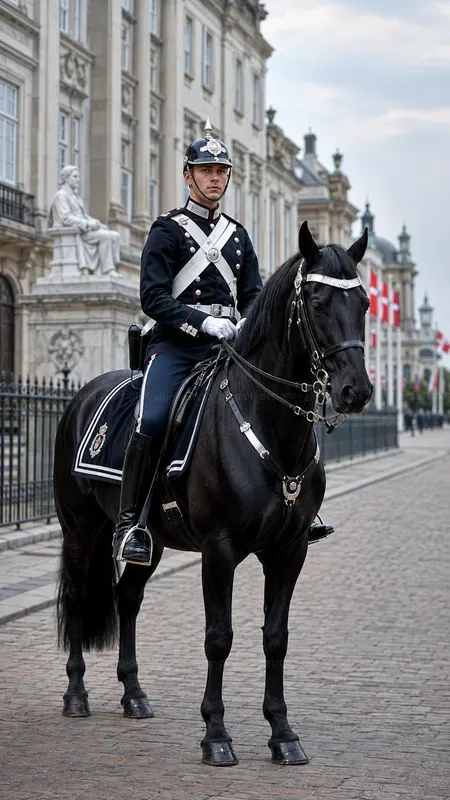 Beautiful Mounted Royal Guards