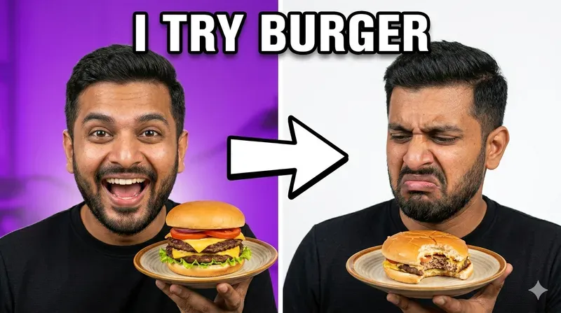 Youtube Food Vlog Thumbnails