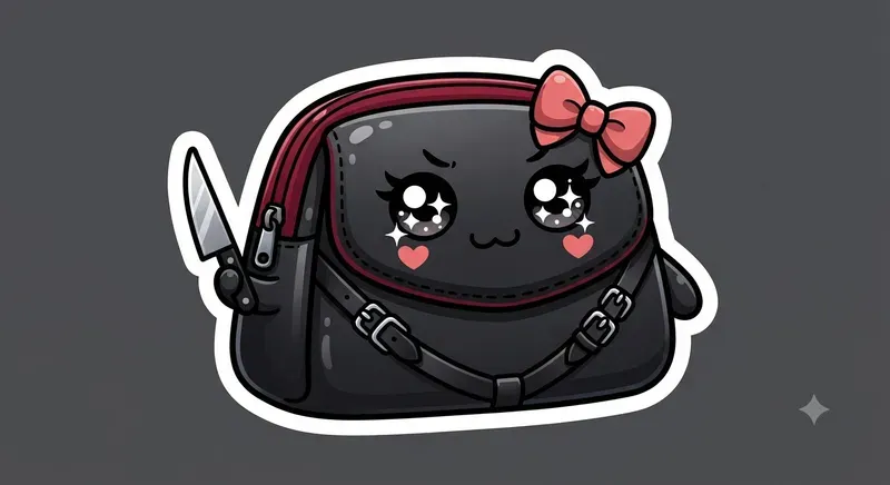 Kawaii Goth Pod Merch Sticker Engines